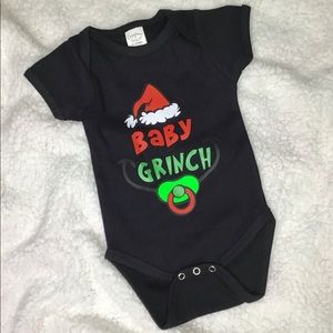 Baby grinch onesie